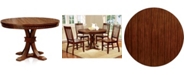 Furniture of America Tackman Solid Wood Round Table